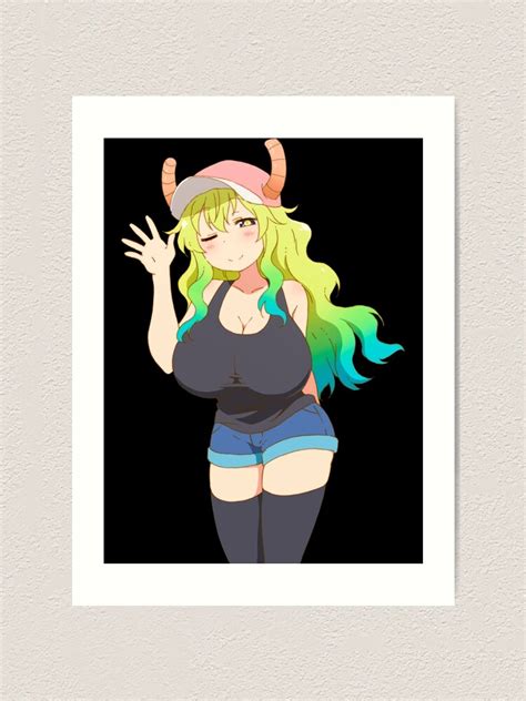 Sexy Lucoa Quetzalcoatl Lewd Boobs Dragon Maid Busty Hentai Ecchi Classic Art Print For Sale