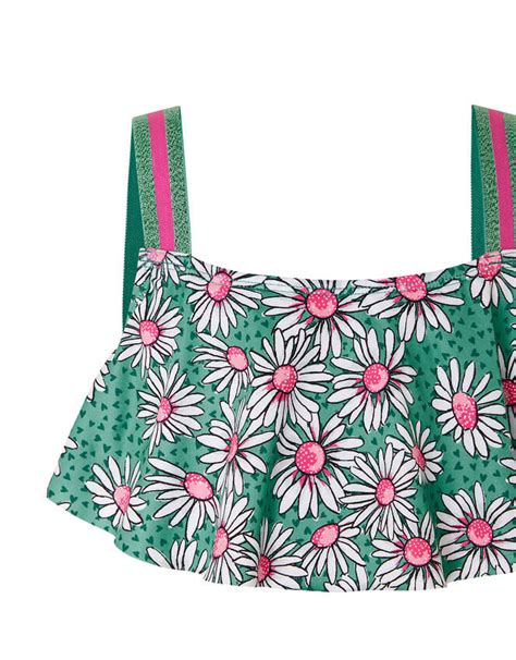 Daisy Print Bikini Set Green Girls Beach And Swimwear Monsoon Uk