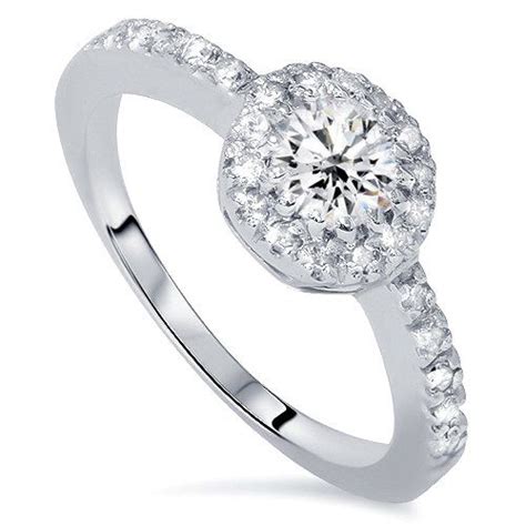 Real 80ct Round Halo Diamond Engagement Ring 14k Gold For Only 589 00