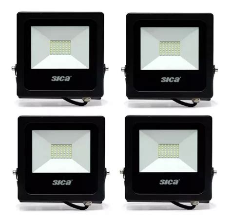 Pack X 4 Reflector Proyector Led Sica 50w Intemperie Fria