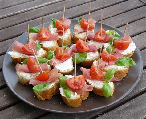 Tapas Tomaten Parmaschinken Schnittchen Katha Kocht Appetizer