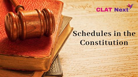 Schedules In The Constitution Of India