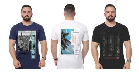 Kit Camisas Camisetas Masculinas Atacado Envio Imediato