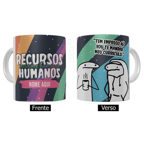 Caneca Recursos Humanos Ml Meme Flork Nome Shopee Brasil