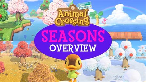 Animal Crossing New Horizons Seasons Overview Youtube