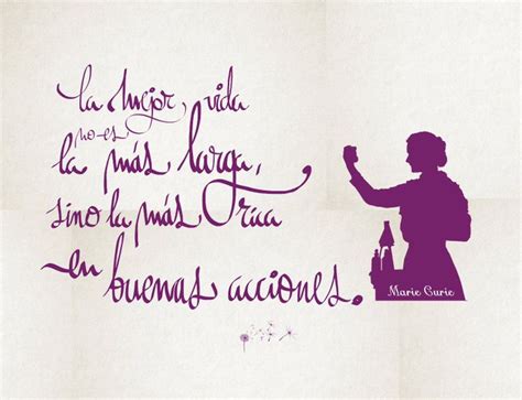 Frase de Marie Curie ilustración de Esther Frases de marie curie