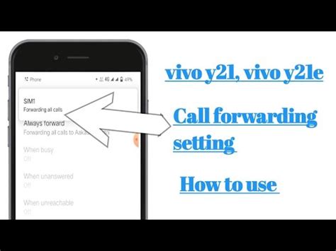 Vivo Y21 Vivo Y21e Call Forwarding Setting How To Use YouTube