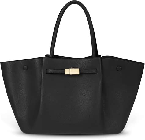 Juoxeepy Tote Bag Faux Leather Work Bag For Women Soft Grained Leather Top Handle