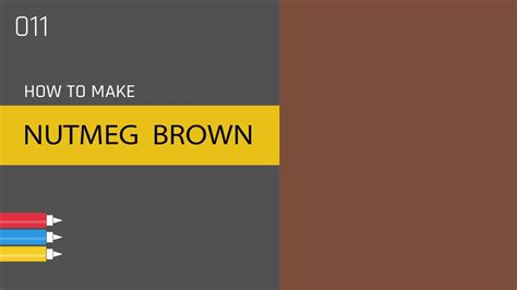 ANYSHADE 011 How To Make NUTMEG BROWN Color For Painting Or Interior