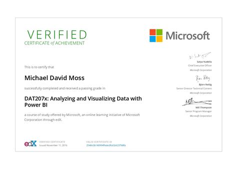 Microsoft Power Bi Data Analyst Professional Certificate