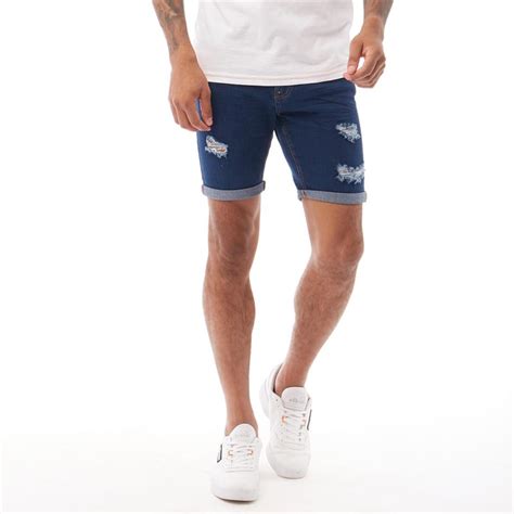 Buy Ringspun Mens Jupiter Shorts Mid Blue