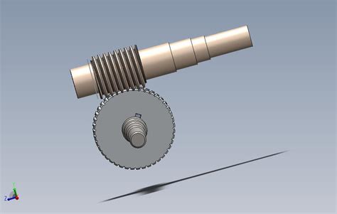 涡轮蜗杆3d模型及运动仿真 Solidworks 2010 模型图纸免费下载 懒石网