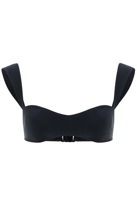 Magda Butrym Bikini Top Black Editorialist