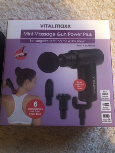 vitalmaxx Massagegerät Mini Massage Gun Power Plus Neu und unbenutzt