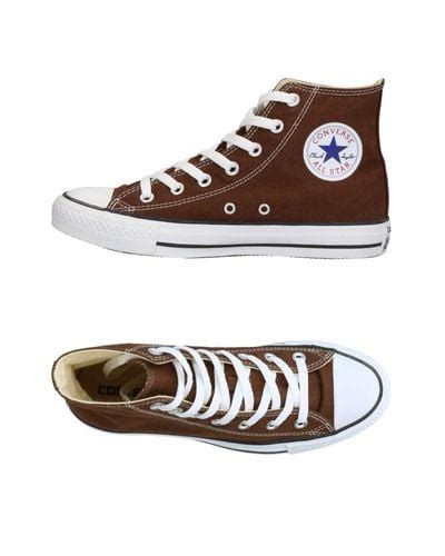 Converse Canvas High-tops & Sneakers in Brown | Lyst