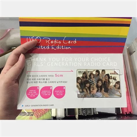 Snsd Girls Generation Ufo Radio Card Limited Edition Rare Shopee