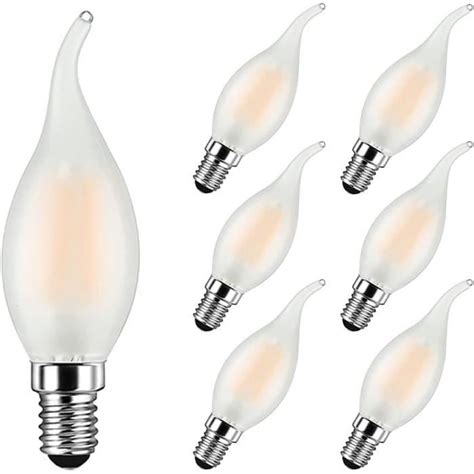 Ampoule Bougie Led E W Equivalent W Lm Blanc Chaud K