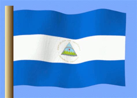 Nicaragua S Flag Waving Gifdb