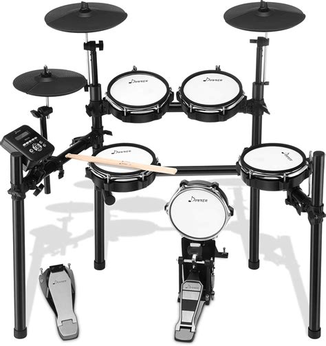 Donner Ded Electric Drum Kit Piece Mesh Electric Drum Set With