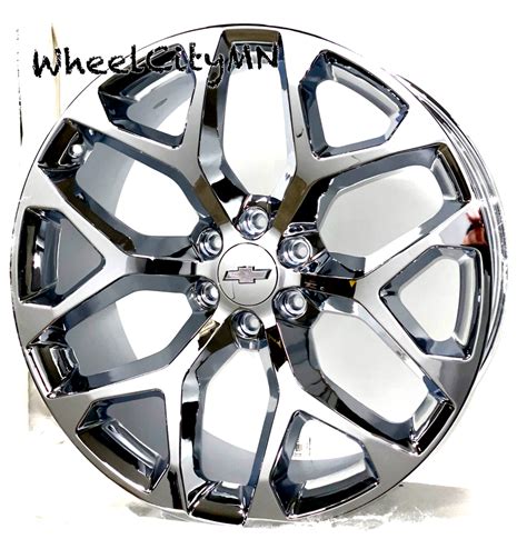 Chrome Snowflake Oe Replica Sfo Wheels Fits Chevy