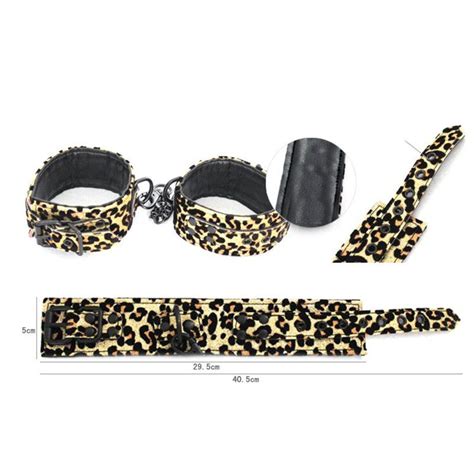 Leopard Print Bondage Mask Sex Toys Restraints Tool Including Hand