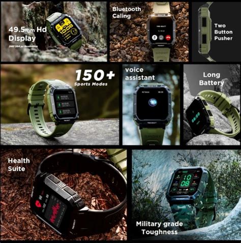 Fire Boltt Combat Rugged Smartwatch With Hd Display Bt Calling