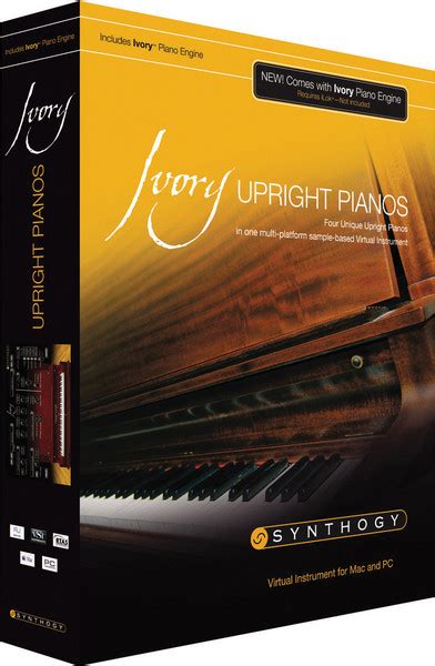 Synthogy Ivory Upright Pianos Sweetwater