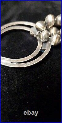 Native American Navajo Sterling Silver Sleeping Beauty Turquoise Squash