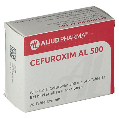 Cefuroxim AL 500 20 St Mit Dem E Rezept Kaufen Shop Apotheke