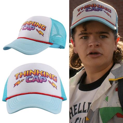 🆕Stranger Things Official Dustin Thinking Cap Foam Trucker Mesh Hat ...