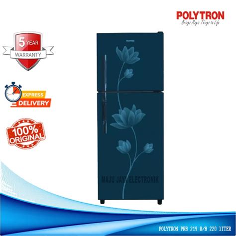 Jual Kulkas Pintu Polytron Prb R B Liter Tanpa Bunga Es