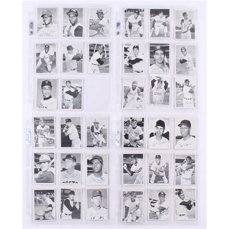 1969 Topps Deckle Edge Complete Set Of 35 Baseball Cards With 33