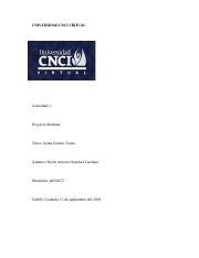 Proyecto Modular Docx UNIVERSIDAD CNCI VIRTUAL Actividad 1 Proyecto