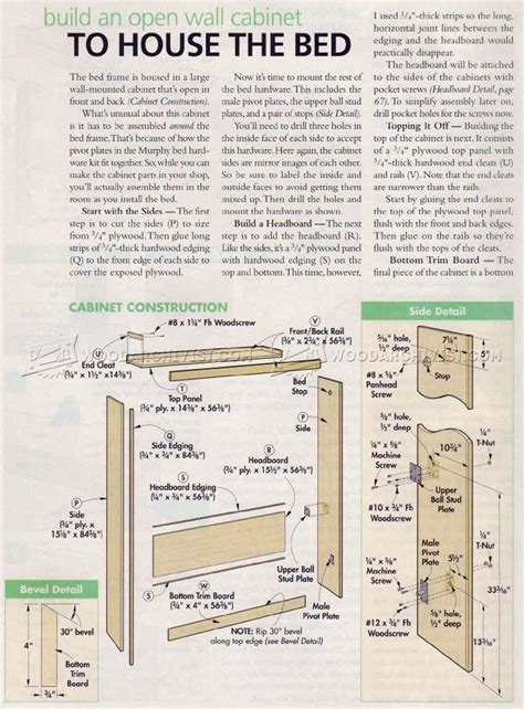 Murphy Bed Plans • WoodArchivist