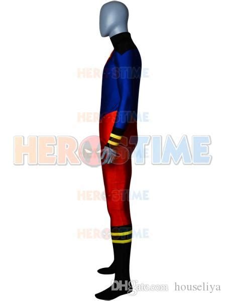 Disfraz De Superboy Spandex Superman Superhéroe Cosplay Zentai Traje