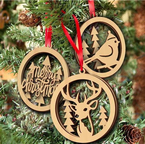 Decorate your Home with Wooden Christmas Tree & Ornaments