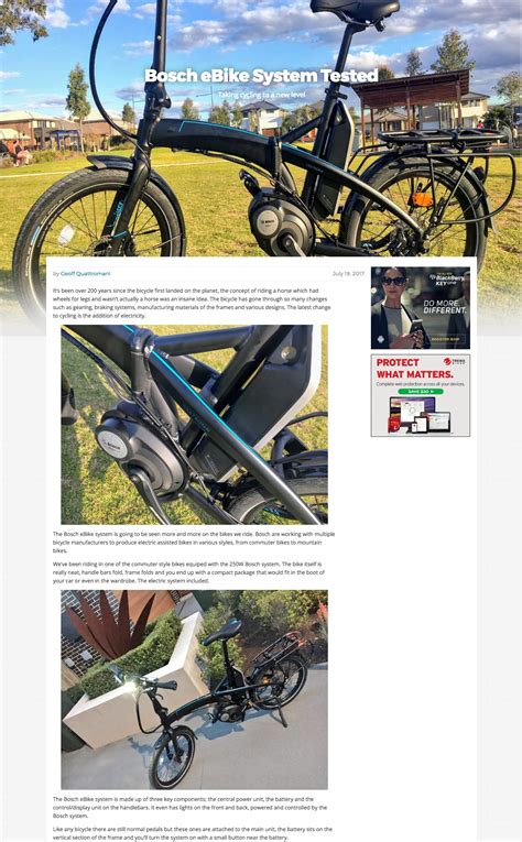 Bosch Ebike System Tested Tern Folding Bikes Singapore