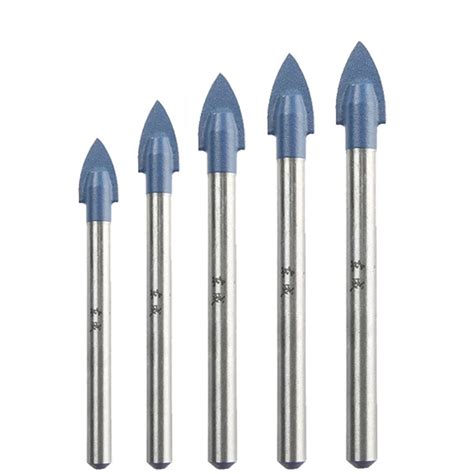 Glass Tile Diamond Tip Drill Bit Set Tungsten Carbide Tipped Spear Head Ceramic Tile Marble