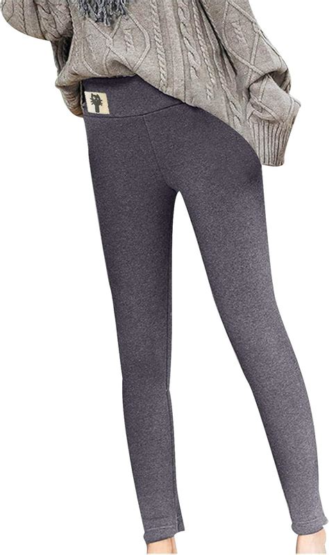 Winter Leggings Damen Gefütterte Strumpfhose Thermo Tights Damen Winter