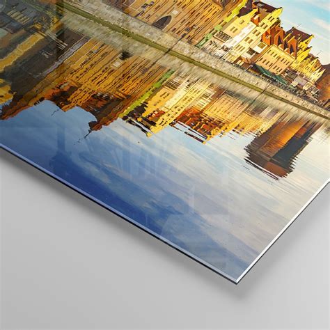 Impression Sur Verre X Cm Tableaux Image Bateau Rivi Re Architecture