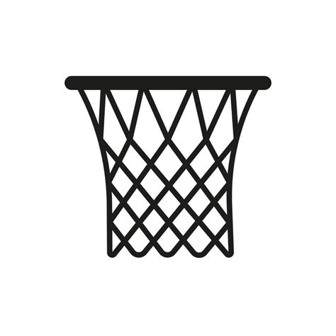 Basketball Hoop With Net Icon Sport Game With Goal Basketball Ring