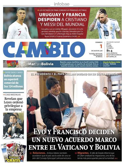 Cambio Bolivia 1 De Julio De 2018 Infobae