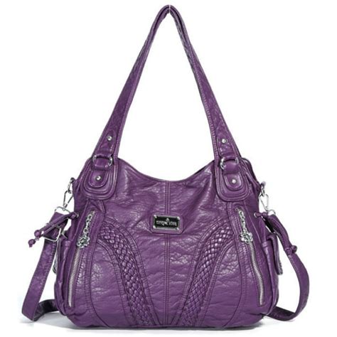 Zzfab - Braided Washed Leather Soft Purse Ultra Soft Leather Shoulder ...