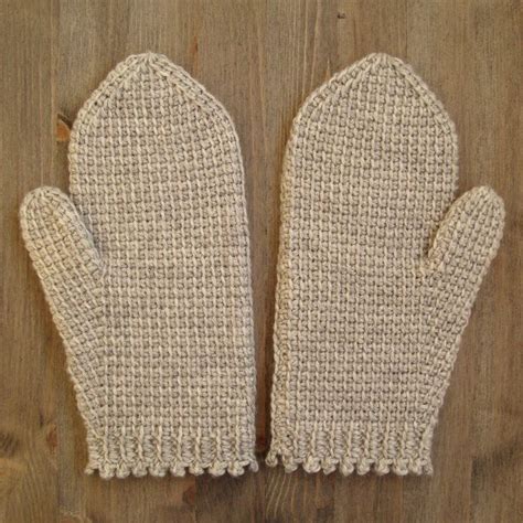 Mixed Techniques 2 Crochet Mittens Free Pattern Crochet Mittens