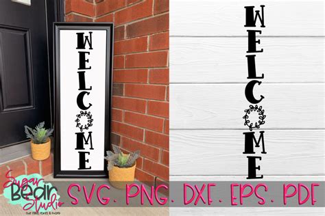 Welcome A Vertical Porch Sign SVG 387178 SVGs Design Bundles