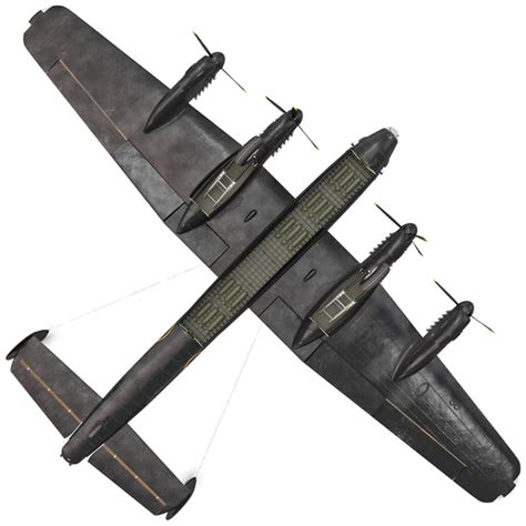 3d british heavy bomber avro lancaster model