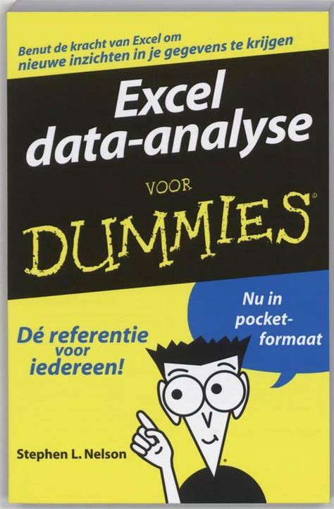 Excel Data Analyse Voor Dummies Sl Nelson 9789043015424 Boeken Bol