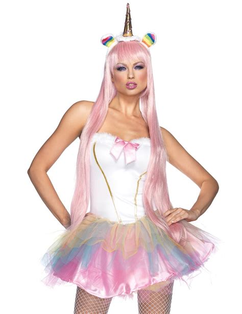 Costume Da Unicorno Fatato Luminoso Per Donna Costumi Adulti E Vestiti