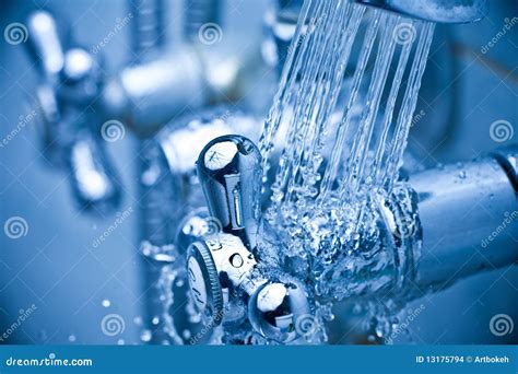 Cold tap stock photo. Image of close, shower, liquid - 13175794