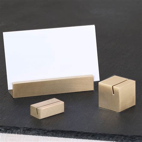 Brass Card Holder